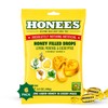 Honees Filled Honey Lemon Cough Drops- Filled with Honey, Menthol,