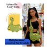 LHTWLF Cute Dinosaur DesignPlush Backpack，with Zipper Shoulder Bag，Unique Novelty Fun