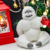 Christmas Tree Topper, Poseable Handmade Abominable Snow Monster Ornament, Funny
