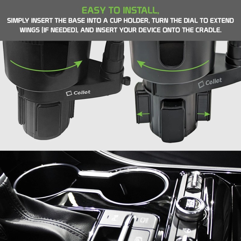 Car Cup Holder Mount, Built in Cup Holder and Gooseneck