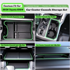5PCS for Toyota RAV4 2026 Accessories (LE/SE/XLE/Woodland/XSE) Custom Fit Anti-Slip Storage Accessories