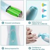 Lima Para Uñas Bebe Eléctrica Portátil Luz 6 En 1+cortauñas