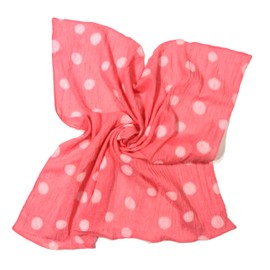 Shanlin Unisex Cotton Square Bandanas Scarves 24x24 (DotsBig-Pink)
