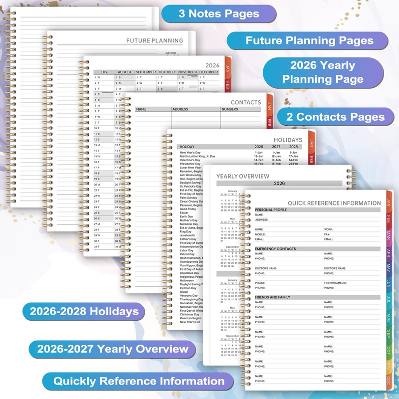 2026-2027 Appointment Book - Daily Planner 2026 from Jan. 2026