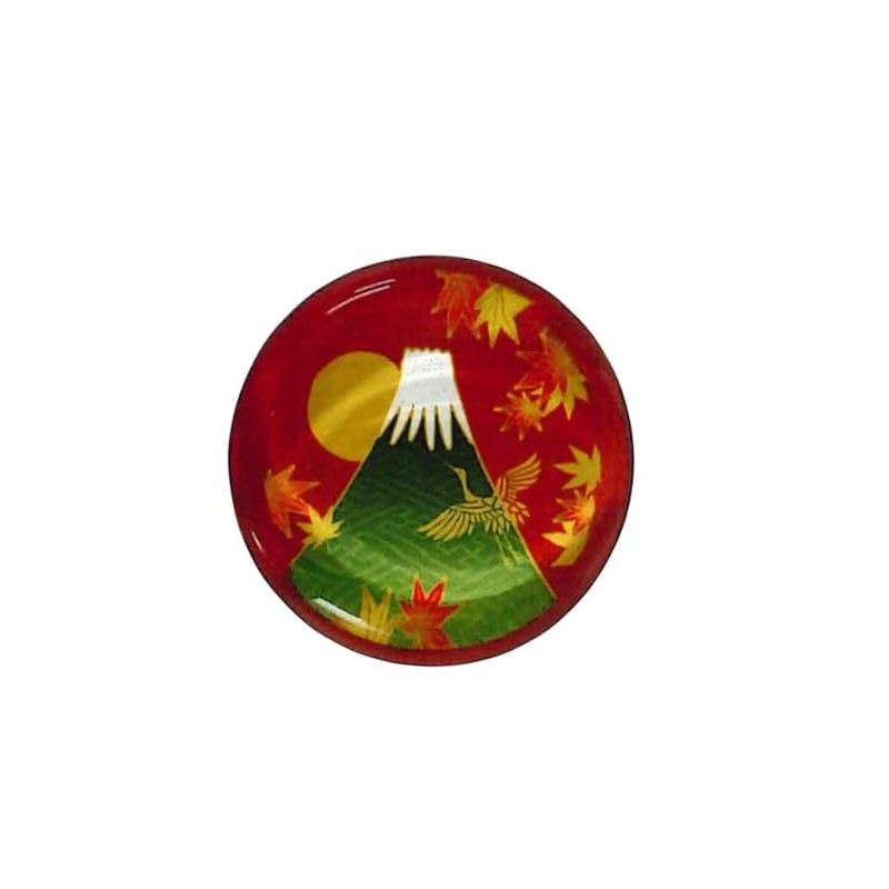 Tanaka Chopsticks Shop Glass Chopsticks Rest, Mt. Fuji & Autumn