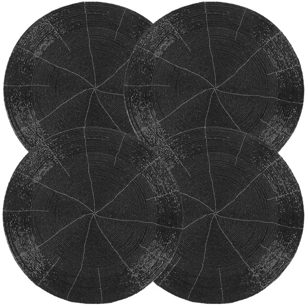 ALPHA Living HOME - Handmade Beaded Charger Placemats Set of