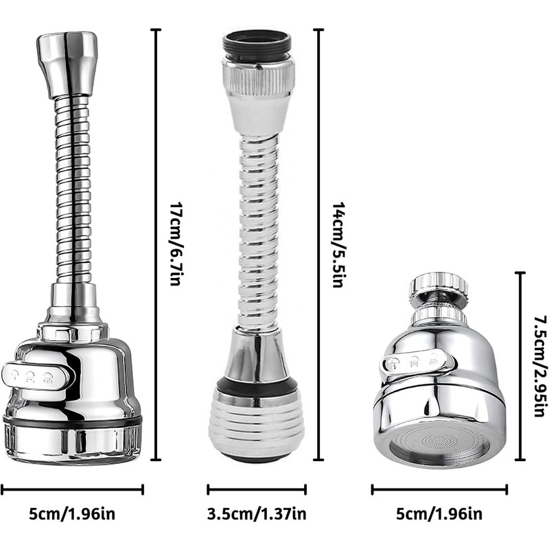 3 piezas de cabezal de llave de cocina, aireador de