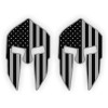 Unbranded/Generic (2) Spartan Helmet Stealthy Black Ops American Flags Hard Hat Decals | Stickers