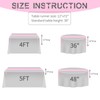 6 Pack Pink Table Runner,Satin Table Runner, 12 x 72