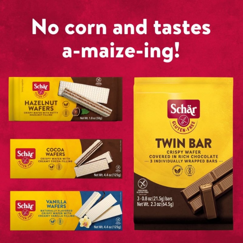 Schar Vanilla Wafers, Gluten Free, 4.4-ounces (Pack of 6)