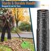 Plastic Leaf Rake with Adjustable 73'' Handle-Lightweight&Anti-Break Nylon Head,16.5'' Wide