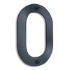 Metzler House Number in Anthracite RAL 7016, Fine Structure Powder-Coated