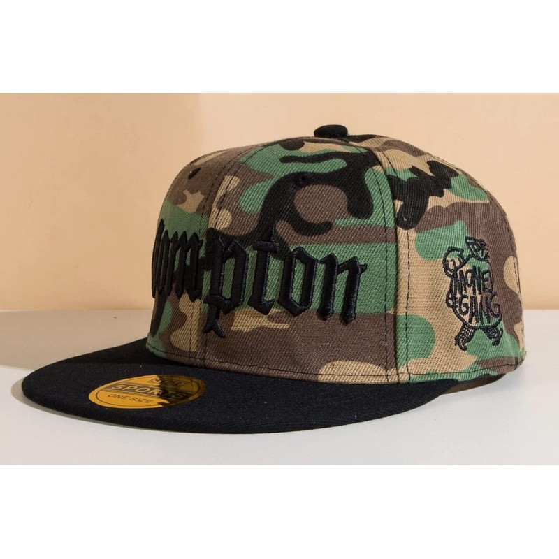 Sproutsy Men's Snapback Hip Hop Unisex Compton Flat Visor Straight