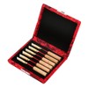 Wooden Silk Cloth Cover Reed Case Holder Storage Box for