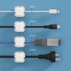 Beiyan Pack of 8 cable wall clips (transparent white)