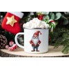 MAXIKIWI Langlebige Emaille-Kaffee- oder Tee-Camping-Tasse für drinnen und draußen, Weihnachtsfeen-Motiv,