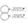BCughia Pack of 2 Keyrings Couples Love, Couple Keyrings with