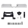 BRKRC Aluminum Front Rear Bumper Set with Tow Hitch for