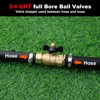 YELUN Garden Hose Brass Shut Off Valve Full Flow, No
