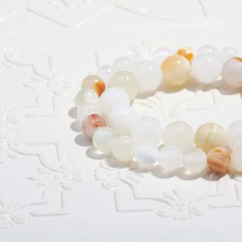 Vanilla Mountain Afghan Jade Round Beads 8mm DIY Jewelry Making