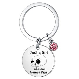 Mebvdebe Funny Guinea Pigs Gifts for Women Guinea Pigs Lover keychain Gifts For Daughter From Mom Sister Niece Best Friend Key chain