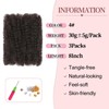 8 Inch Afro Kinky Curly Braiding Hair Bulk for Dreadlock