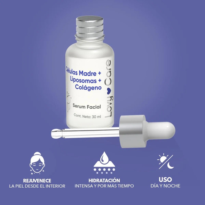 Lovy Care Sérum Facial Células Madre + Liposomas + Colágeno