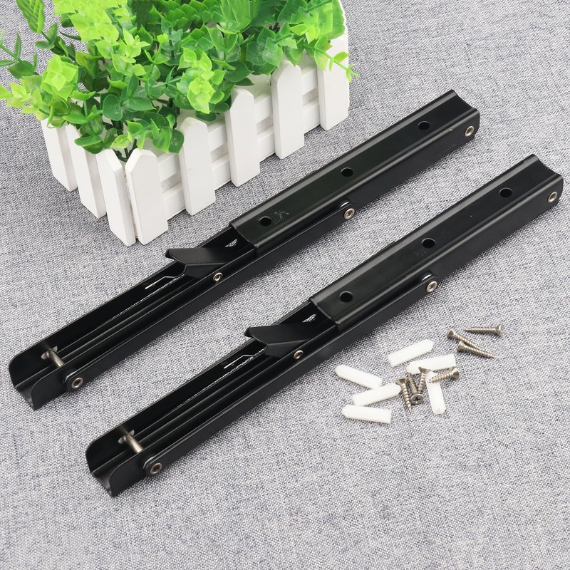 4 Pairs 8 PCS 12 Inch Folding Shelf Brackets,Metal Collapsible