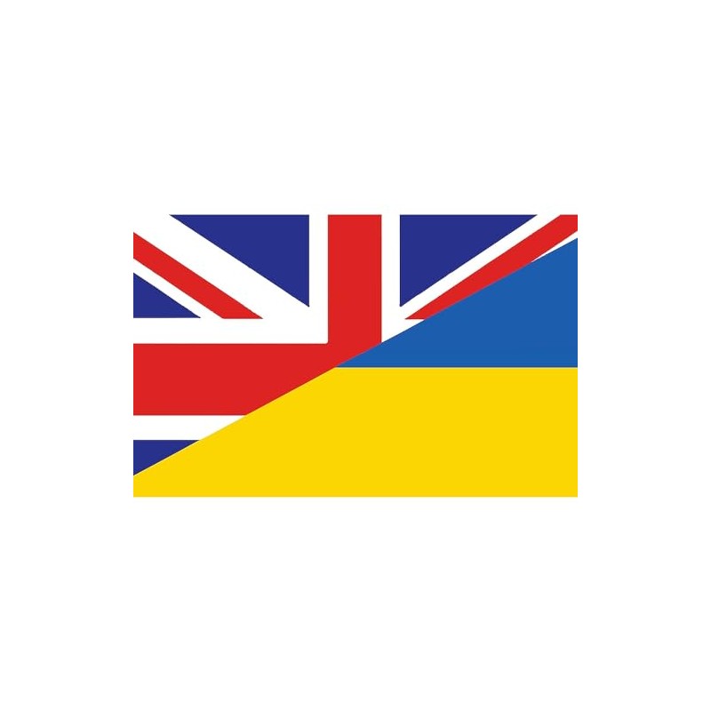 CafePress British Support Towards Ukraine Sticker Rectangle Bumper Sticker Car
