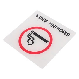 Operitacx Business Smoking Area Sign Acrylic Material No Smoking Signs Indoor/outdoor Use