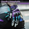 PUNKZZ Guantes para Motocicleta De Piel para Hombre y Mujer,