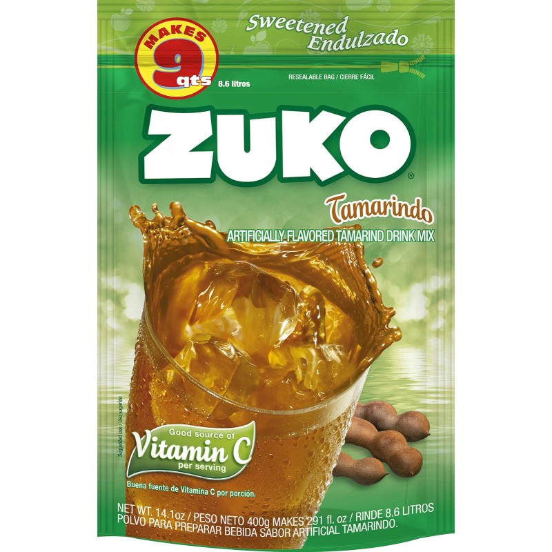 Zuko Tamarind Flavored Drink Concentrate Pack of 6 Vitamin C