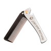 Focenat Foldable Beard Comb, Pocket Beard Comb, Foldable Comb, Stainless