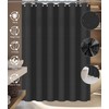 22Pcs Matte Black Bathroom Accessories Set Shower Curtain Decor Kit