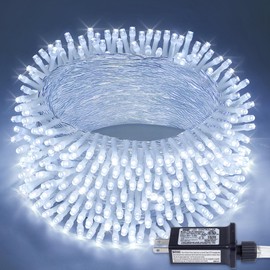 YOUNGAR Christmas Lights Indoor, 98ft 200 Led Twinkle Lights with 8 Modes, Fairy String Lights Plug in for Home,Bedroom, Dorm,Wedding,Tree,Holiday Outdoor Decoration,White