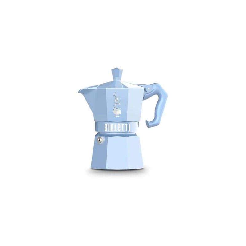Bialetti Mocha Exclusive Sky Blue 6 Cup Open Fire (Coffee