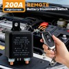 Remote Battery Disconnect Switch 12V, 200A Remote Control Battery Kill