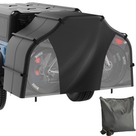 Bike Cover for Transport on Rack - Bike Cover for 2 or 3 Bikes on Rear Bike Rack, 300D Oxford Bicycle Cover Waterproof Outdoor Storage or Transportation for RV/ SUVS