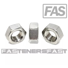 FastenerCart (5) M14-1.50 Stainless Steel DIN934 Fine Thread Metric Finished Hex Nut A2