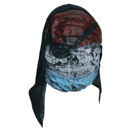 Zombie Rubber Face Mask Grey Mummy