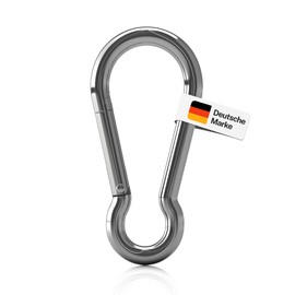 everlar® carabiner hook set, secure and easy attachment of hanging chair, hammock, swing, punching bag, sun sail, love swing, etc. in house, garden and outdoor, silver