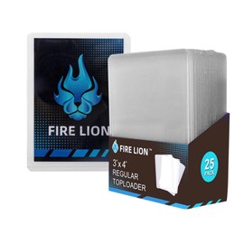 25-Count 3” x 4” Topload Card Holder for Baseball Card, Super Clear Football Cards Protectors, Hard Plastic Rigid PVC Trading Card Protection Trading Cards Like Pokémon and MTG