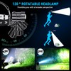Sinvimes 3000 Lumen LED Rechargeable Headlamp, 95H Long Battery Life
