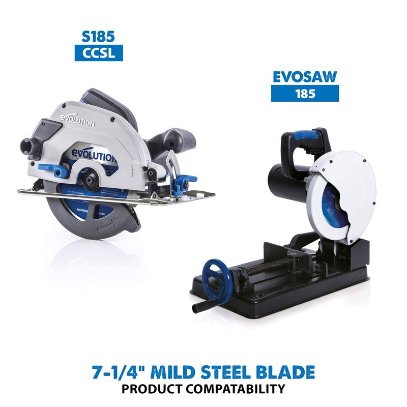 Evolution Power Tools 185BLADEST Steel Cutting Saw Blade, 7-1/4-Inch x