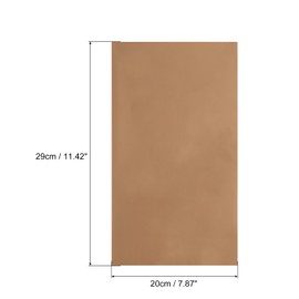 MECCANIXITY 50 Sheets Heat Reactive Foil, 20x29cm Coffee Foil Transfer Sheets Toner Reactive Foil Transfer Foil Sheets Hot Foil Stamping Paper for Crafts DIY Cardmaking Album Decoration