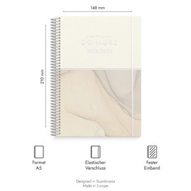 Burde Do More Calendar 2023 2024 | in German | 7 Aug 2023-1 Sept 2024 | 21.5 x 16 cm | School Calendar | 1 Week 2 Pages | Horizontal | Spiral Bound | 160 Pages | 120 g Paper