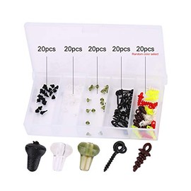 RiToEasysports Carp Fishing Screws Plastic Bait Screws Bait Holder Chod Hair Rig Terminal Fishing Tackle Carp Fishing Accessories 100 Pieces Other Fishing Tackle and Accessories Carp Accessories
