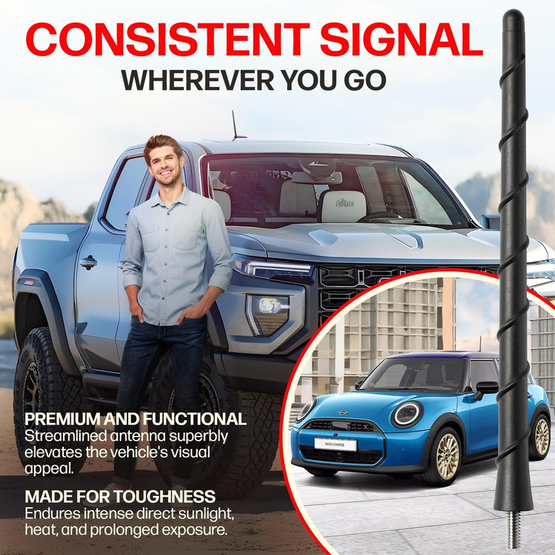 Antenna fits Ford F-150 (2009-2026) - Ford Bronco (2021-2026) 8