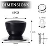 LEEQBCR 4 Pieces Pot Lid Replacement Knobs, Stainless Steel Lid