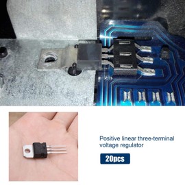 EMSea 20pcs L7805CV 5V 1.5A 3-Terminal Positive Voltage Regulators TO-220 Package L7805C LM7805 7805 for Automotive Industrial Applications